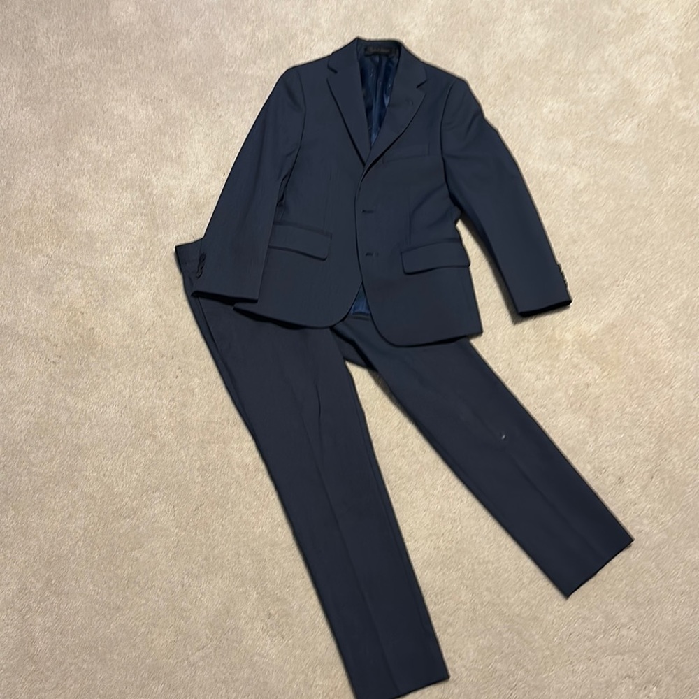 Boys blue suit Size 8